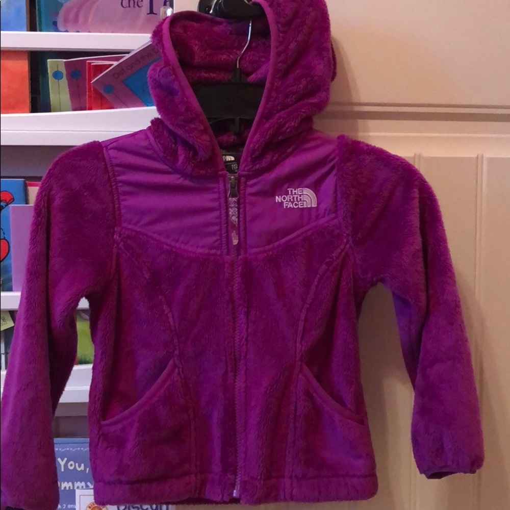 North face girls fleece. XXS with hood.